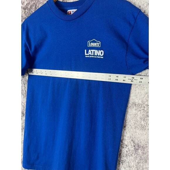 Lowes Latino Graphic Blue T Shirt Tee Mens Medium - Picture 6 of 7